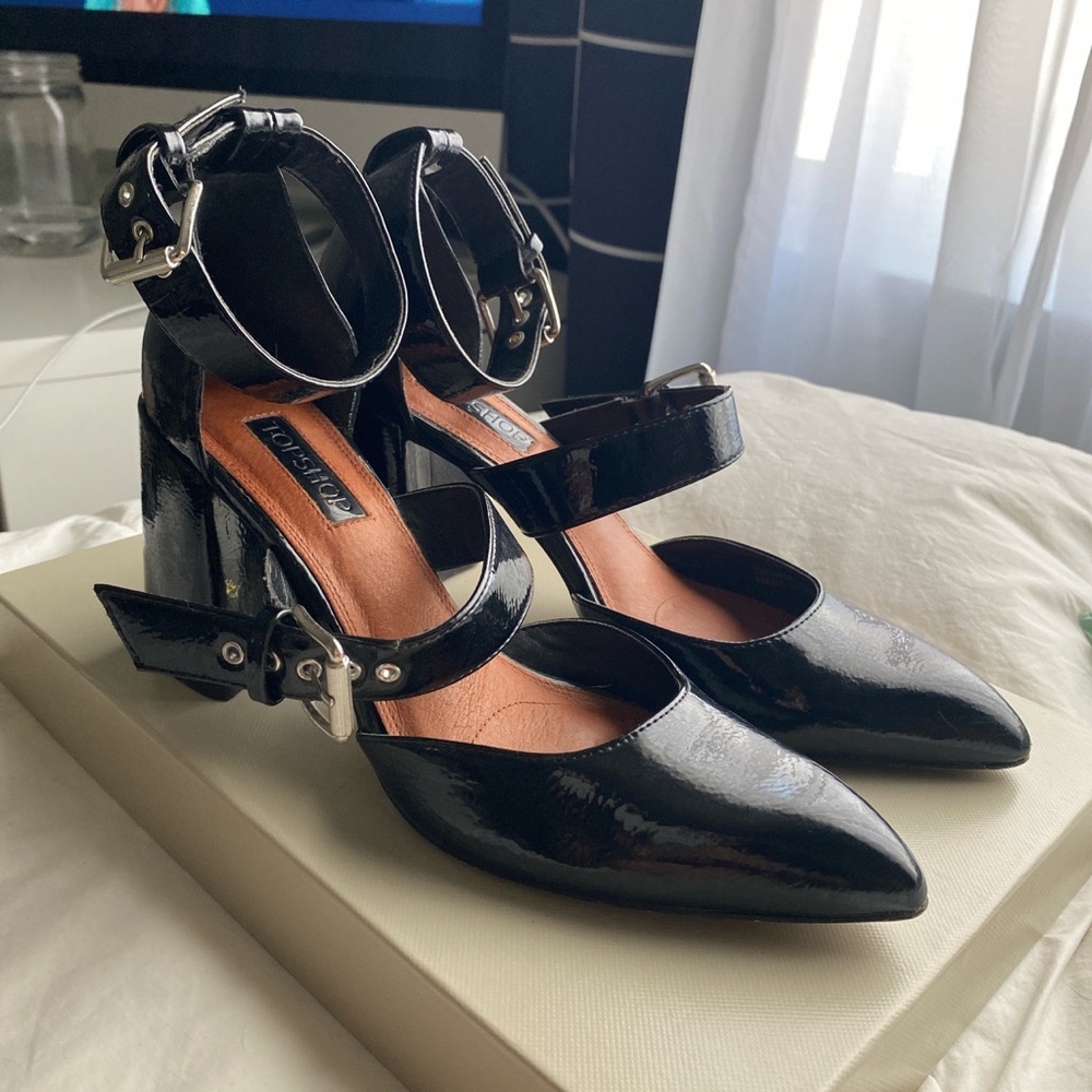 #TopShop Buckle Chunky Heels - Used